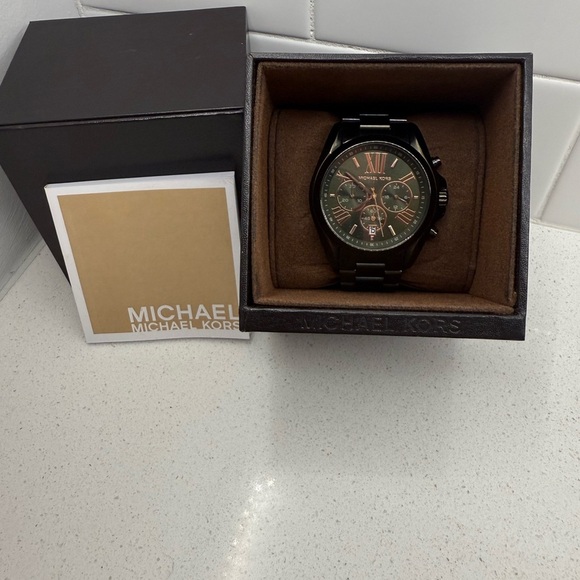 Michael Kors Dark Green Stainless Steel Watch - Picture 2 of 5